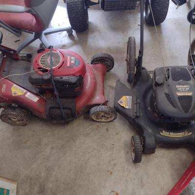Pair of Push Lawn Mowers- Craftsman and Yard Machines