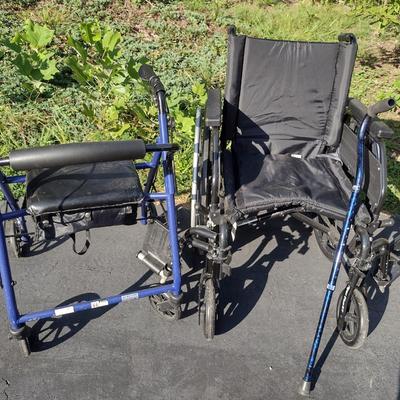 Assorted Mobility Equipment- Wheelchair, Walker, Walking Cane