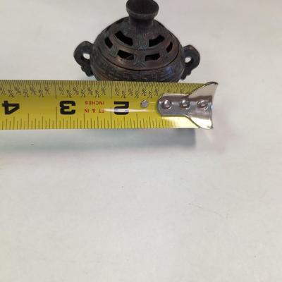 Vintage Slush Cast Metal Incense Burner