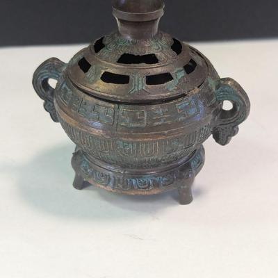 Vintage Slush Cast Metal Incense Burner