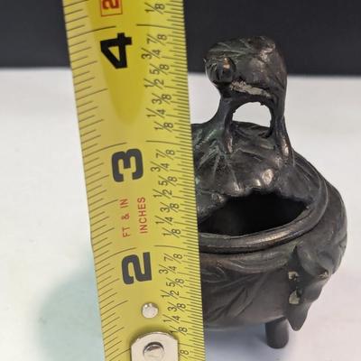 Vintage Slush Cast Metal Incense Burner