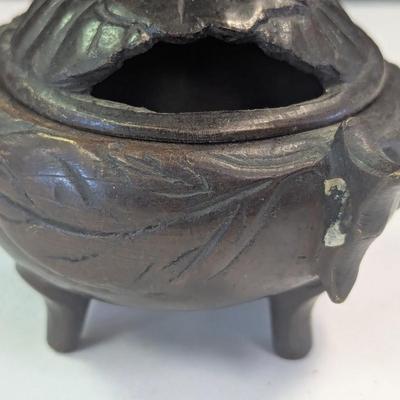 Vintage Slush Cast Metal Incense Burner