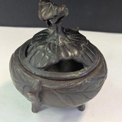Vintage Slush Cast Metal Incense Burner