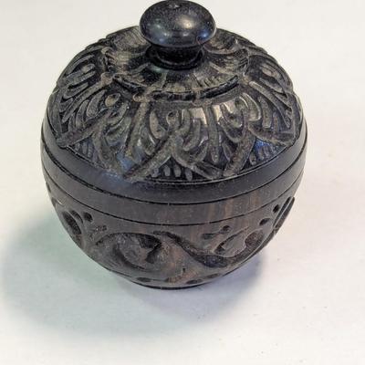 Wooden Hand Crafted Bowl With Lid