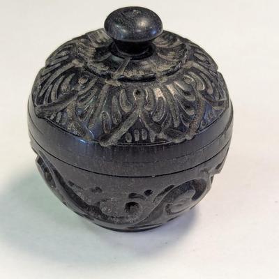 Wooden Hand Crafted Bowl With Lid