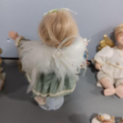 DREAMSICLES CHERUBS, WIMBLEDON DOLL BY LEXINGTON HALL AND 2 INFINITY ANGEL DOLLS