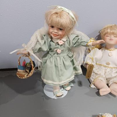 DREAMSICLES CHERUBS, WIMBLEDON DOLL BY LEXINGTON HALL AND 2 INFINITY ANGEL DOLLS