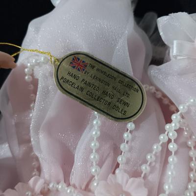 3 PORCELAIN WIMBLEDON ANGEL DOLLS BY LEXINGTON HALL