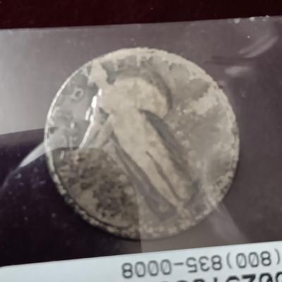 2 EARLY STANDING LIBERTY SILVER QUARTERS
