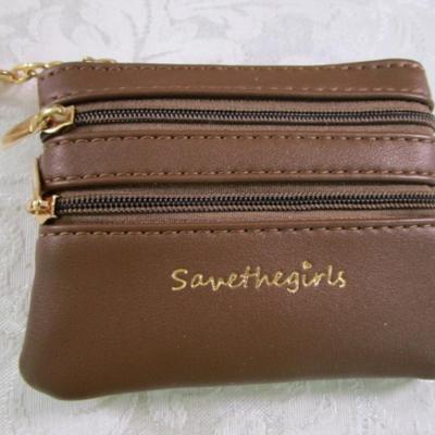 Sale Photo Thumbnail #10: Purse is 4-1/4" x 3-1/4" & has 3 zipper pockets
