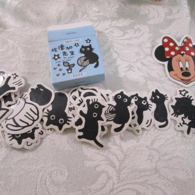 Sale Photo Thumbnail #81: Stickers, rubber stamp, ornament, small picture frame, Minnie Mouse sunglasses, jeans extenders, scrapbooking supplies, necklace extenders, fingernail stickers, see pictures