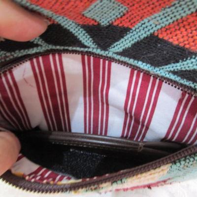Sale Photo Thumbnail #190: Gun area zipper to zipper is 9" & top zipper to bottom of gun area is 9", purse is 12" across x 12" tall x 4-1/2" wide