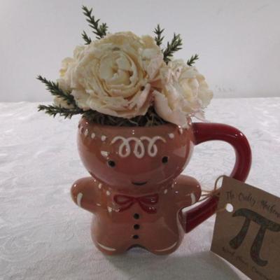 Sale Photo Thumbnail #268: New Gingerbread vase with flowers, small Christmas stocking, bookmark, Schleich  horse, hanger extenders, house ornament, star ornament, new extending back scratcher, Thermopro TP50 Digital hygrometer & indoor thermometer