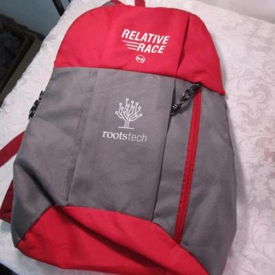 Sale Photo Thumbnail #338: Backpack is 18" tall x 12-1/2" wide x 6" deep; Tote is 16" tall x 15" wide x 3" deep; Realer bag is 12" wide x 16" tall x 5-3/4" deep