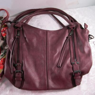 Sale Photo Thumbnail #331: Backpack is 18" tall x 12-1/2" wide x 6" deep; Tote is 16" tall x 15" wide x 3" deep; Realer bag is 12" wide x 16" tall x 5-3/4" deep