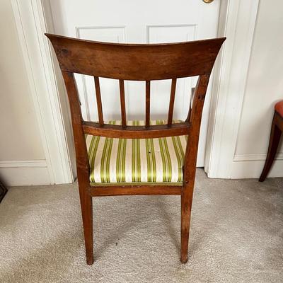 M495 Antique Italian Neoclassical Style Arm Chair As Is
