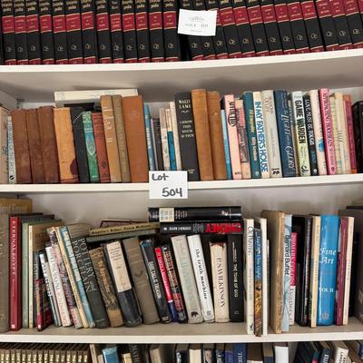 Sale Photo Thumbnail #1865: Art, pottery, miscellaneous
Two shelves