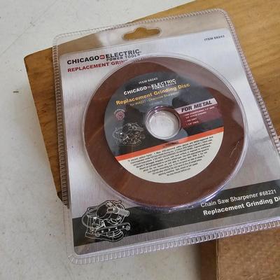 Trio of Chainsaw Sharpeners Including Chicago Electric & Sears Clamp-On File-N-Guide (SF-JS)