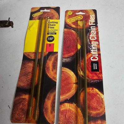 Trio of Chainsaw Sharpeners Including Chicago Electric & Sears Clamp-On File-N-Guide (SF-JS)