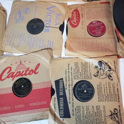 Vintage 78 Records-RCA, Victor, Aretino, Columbia and More (LR-KD)