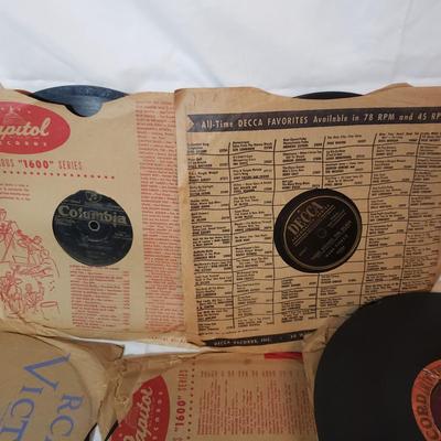 Vintage 78 Records-RCA, Victor, Aretino, Columbia and More (LR-KD)