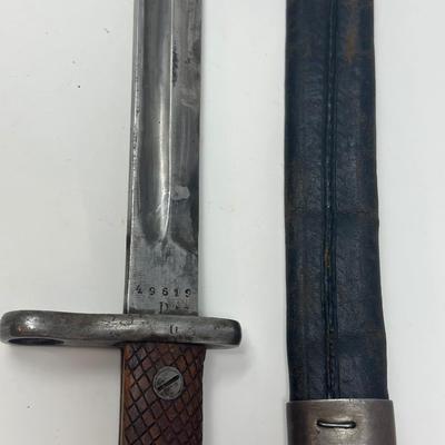 Sale Photo Thumbnail #289: WWI marked by “Arilleria Nacional Toledo”. 15.75” blade and 20.5” overall