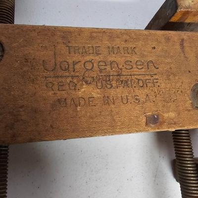 Set of Jorgensen Wood Adjustable Hand Clamps (SF-JS)