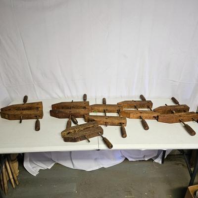Set of Jorgensen Wood Adjustable Hand Clamps (SF-JS)