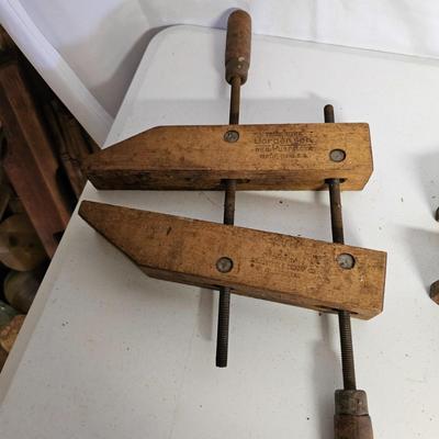 Set of Jorgensen Wood Adjustable Hand Clamps (SF-JS)