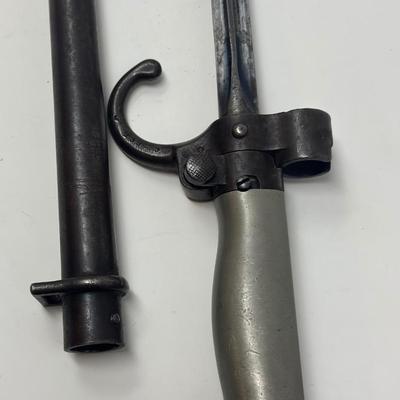 Sale Photo Thumbnail #296: An early M 1886 Lebel Bayonet produced for the French Army. Overall length 25 3/4”