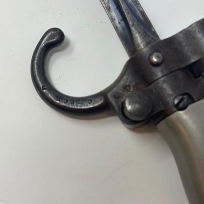 Sale Photo Thumbnail #299: An early M 1886 Lebel Bayonet produced for the French Army. Overall length 25 3/4”