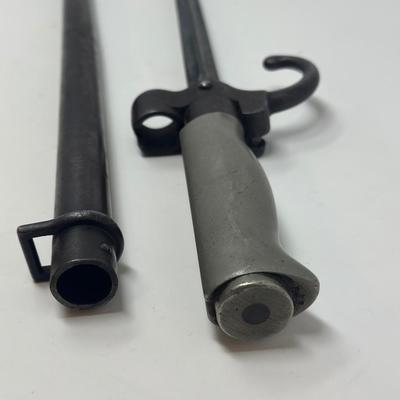 Sale Photo Thumbnail #301: An early M 1886 Lebel Bayonet produced for the French Army. Overall length 25 3/4”