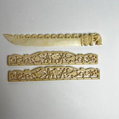 PR509 Bone Carvings and Letter Opener