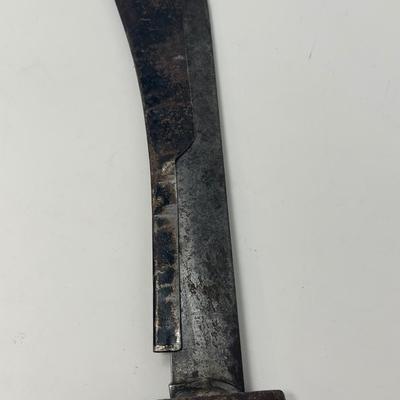 Sale Photo Thumbnail #308: Original WWII US Pilot's folding survival machete.
Overall length 15 1/2”