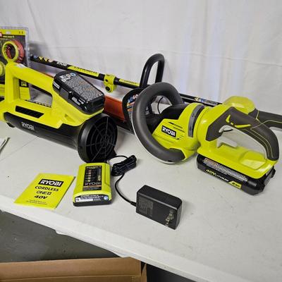 Trio of Ryobi Cordless Yard Tools (SF-JS)