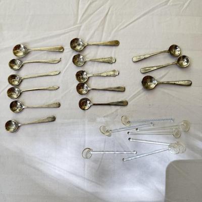 K508 Glass Salts and Salts Spoons
