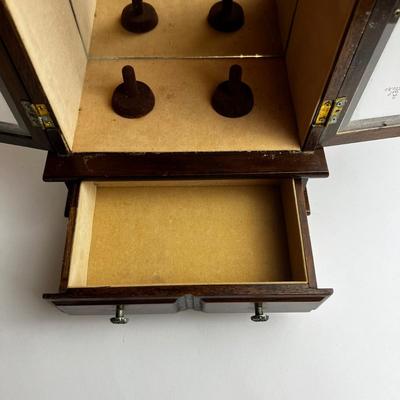 PR517 Vintage Miniature Wardrobe Jewelry Cabinet