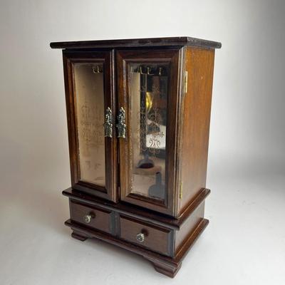 PR517 Vintage Miniature Wardrobe Jewelry Cabinet
