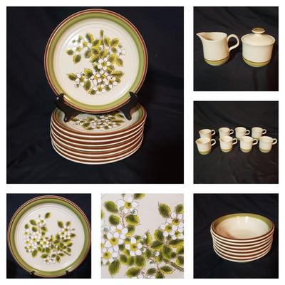 Retro Arita Fuji Tabletop Craftstone "Daphne" Dishes K-KD)