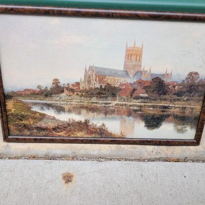 "Worcester Cathedral" by Benjamin Williams Leader.