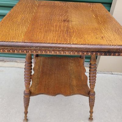 Hand carved side table