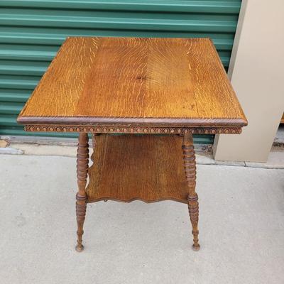 Hand carved side table