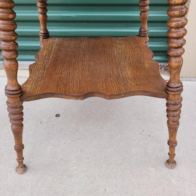 Hand carved side table