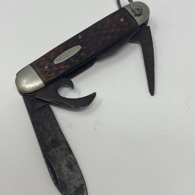 Sale Photo Thumbnail #365: Jigged bone handle. Poor condition