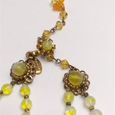 Lot. 6 Marion Haskell costume jewelry necklace and earrings