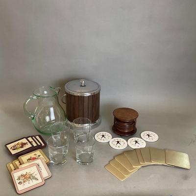 K1005 Coasters & Coaster Holder Lot