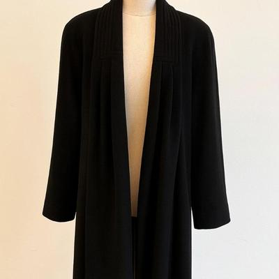 A1019 Black Wool Jacket By Sauders & Gold