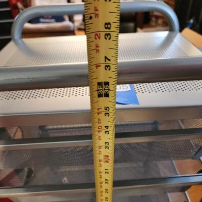 6 Drawer metal Cabinet on Casters and 6 Pull out Basket Storage Rack