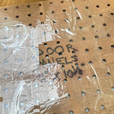 Sale Photo Thumbnail #16: This is the kind of set up you need to sell at a crafts show booth. You get the large fabric to cover the tables, a large gold and glass show case with mirror back in its carrying case. a large glass case, 22X24  and the hardware to put it together. high 