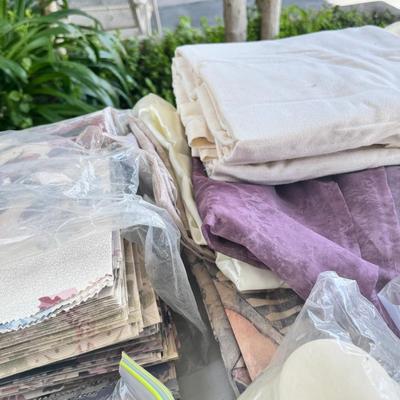Sale Photo Thumbnail #10: This is the kind of set up you need to sell at a crafts show booth. You get the large fabric to cover the tables, a large gold and glass show case with mirror back in its carrying case. a large glass case, 22X24  and the hardware to put it together. high 